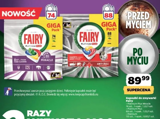 Kapsułki do zmywarki Fairy