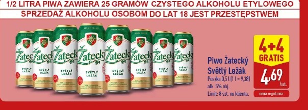 Piwo Žatecký Světlý Ležák