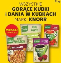 Wszystkie gorące kubki i dania w kubkach marki Knorr