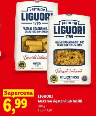 Liguori Makaron rigatoni lub fusilli