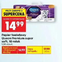 Papier toaletowy Queen Premium super soft, 10 rolek
