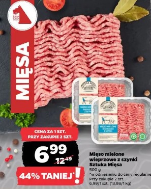 Mięso mielone wieprzowe z szynki Sztuka Mięsa