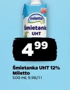 Śmietanka UHT 12% Miletto