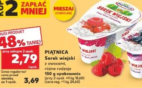 Piątnica Serek wiejski z owocami