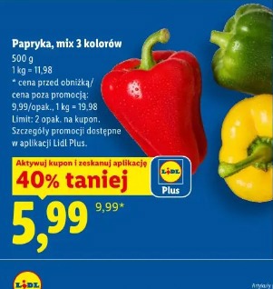Papryka, mix 3 kolorów