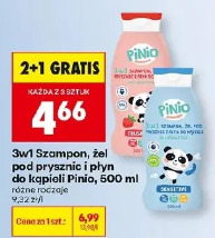 3w1 Szampon, żel pod prysznic i płyn do kąpieli Pinio