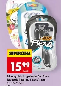 Maszynki do golenia Bic Flex lub Soleil Bella