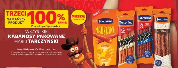 Wszystkie kabanosy pakowane marki Tarczyński