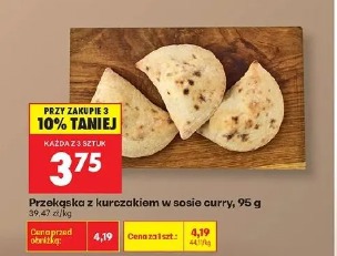 Przekąska z kurczakiem w sosie curry