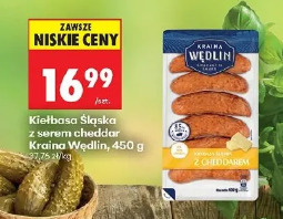 Kiełbasa Śląska z serem cheddar Kraina Wędlin