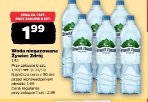 Woda niegazowana Żywiec Zdrój