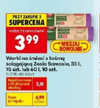 Worki na śmieci z taśmą ściągającą Zosia Samosia
