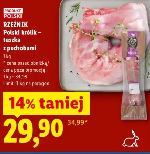 Rzeźnik Polski królik - tuszka z podrobami
