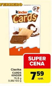 Cards KINDER ciastka