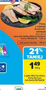 Filety z mintaja mrożone KRYMAR