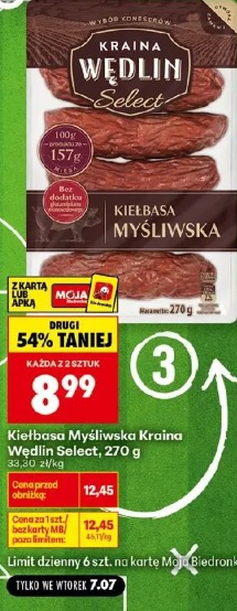 Kiełbasa Myśliwska Kraina Wędlin Select