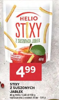Stixy z suszonych jabłek HELIO