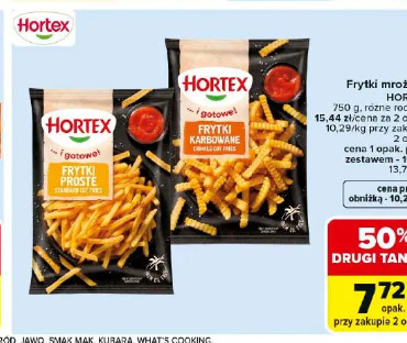 Hortex frytki proste, frytki karbowane