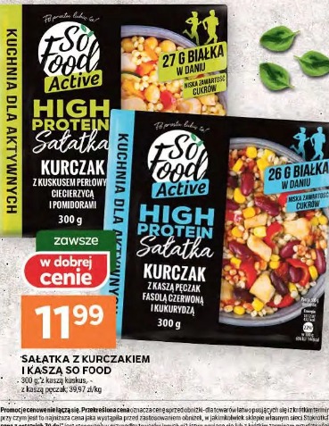 Sałatka z kurczakiem i kaszą So Food