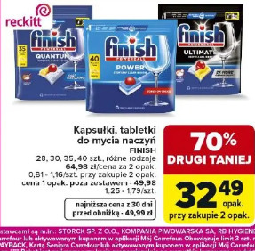 Kapsułki, tabletki do mycia naczyń Finish