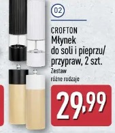 Crofton Młynek do soli i pieprzu/przypraw, 2 szt.