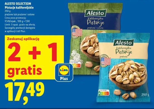 ALESTO SELECTION Pistacje kalifornijskie