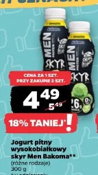 Jogurt pitny wysokobiałkowy Skyr Men Bakoma