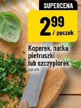 Koperek, natka pietruszki lub szczypiorek