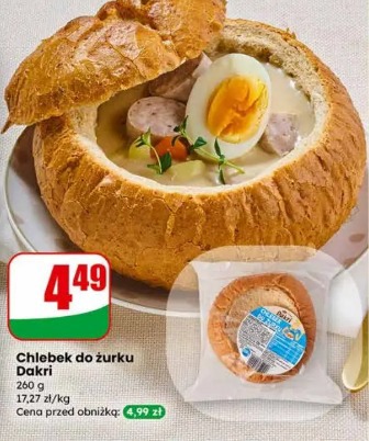 Chlebek do żurku Dakri