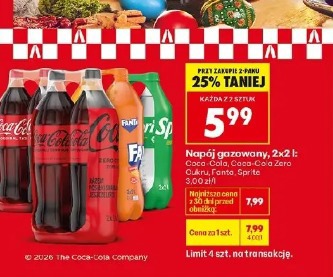 Napój gazowany 2x2l