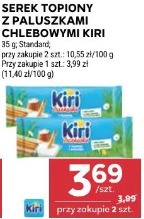 Serek topiony z paluszkami chlebowymi Kiri