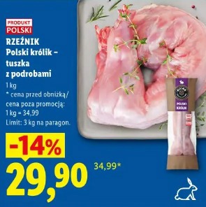 Rzeźnik Polski królik – tuszka z podrobami