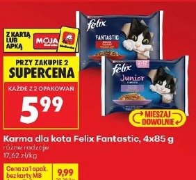 Karma dla kota Felix Fantastic, 4x85 g