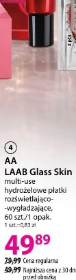AA LAAB Glass Skin multi-use hydrożelowe płatki rozświetlająco-wygładzające