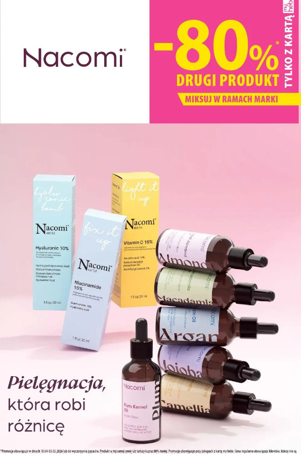 Nacomi -80% drugi produkt miksuj w ramach marki