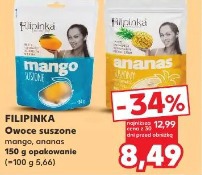 Filipinka Owoce suszone mango, ananas