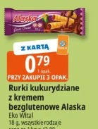 Rurki kukurydziane z kremem bezglutenowe Alaska Eko Wital