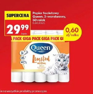 Queen Limited Edition papier toaletowy, 3-warstwowy, 50 rolek