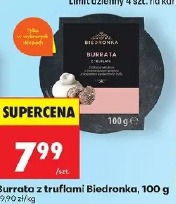 Burrata z truflami Biedronka