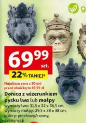 Donica z wizerunkiem pysku lwa lub małpy gardenstar