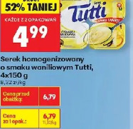 Serek homogenizowany o smaku waniliowym Tutti
