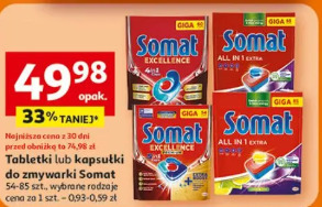 Somat tabletki lub kapsułki do zmywarki