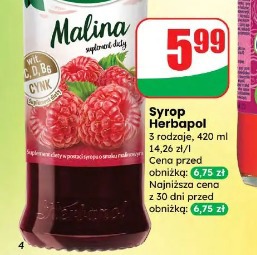 Syrop Herbapol malina