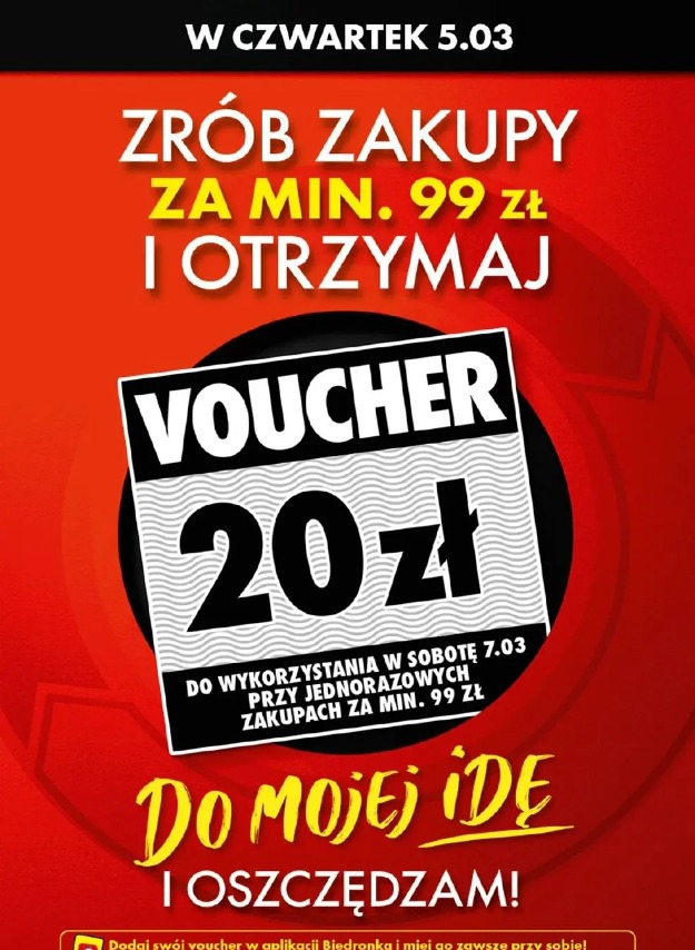 Voucher za zakupy za min. 99 zł