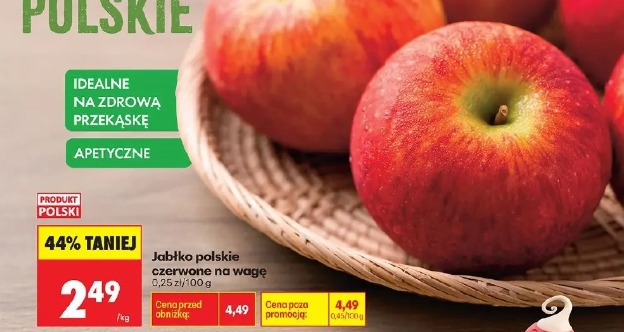 Jabłko polskie czerwone na wagę