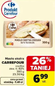 Masło ekstra CARREFOUR osełka
