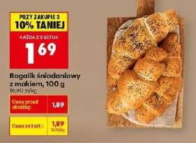 Rogalik śniadaniowy z makiem