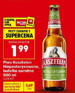 Piwo Kasztelan Niepasteryzowane