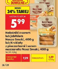Naleśniki z serem lub jabłkiem Nasze Smaki lub Krokiety Nasze Smaki
