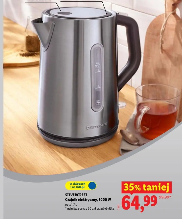 Silvercrest Czajnik elektryczny, 3000 W